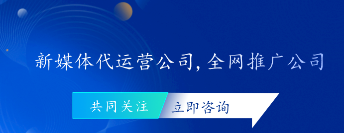 新媒体代运营公司,全网推广公司