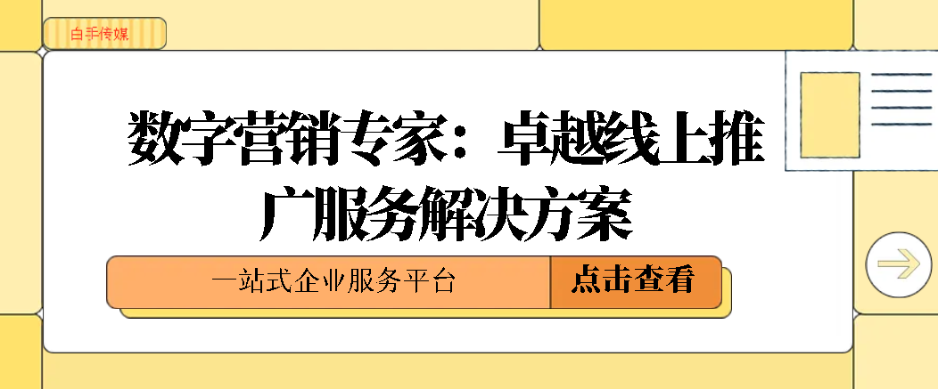 数字营销专家：卓越线上推广服务解决方案