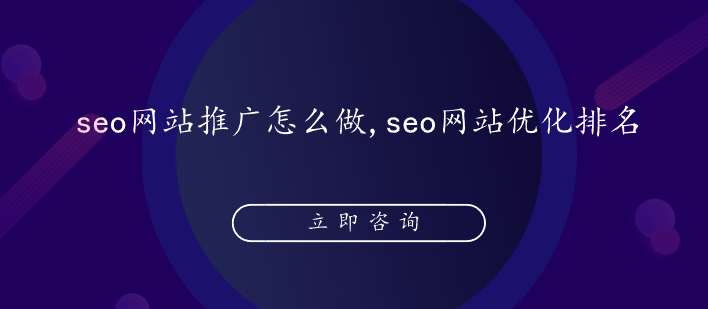 seo网站推广怎么做,seo网站优化排名